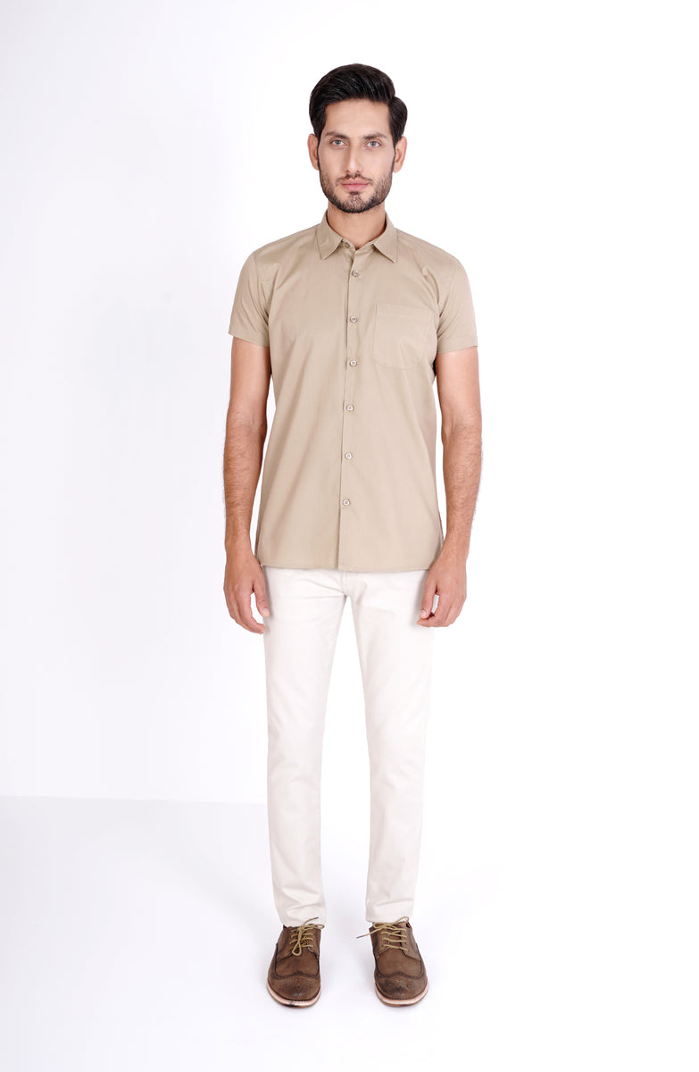 MWF705C123-CAMP COLOR SHIRT-KHAKI – Leisure Club Official