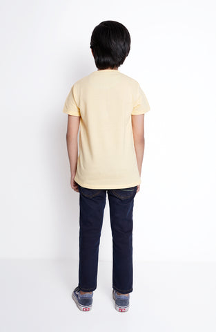 Blue Drop Shoulder T Shirt