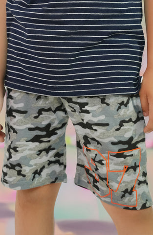 Printed Knit Shorts