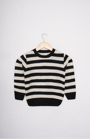 Crew Neck Striper Sweater