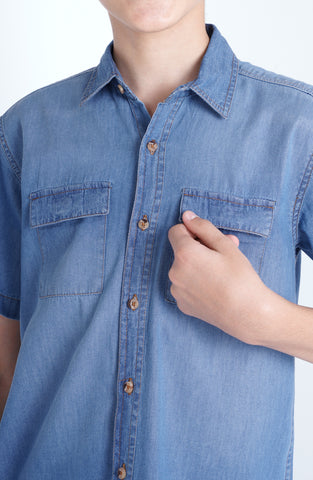 Half Sleeve Denim Shirt