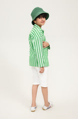 Striper Oversized Shirt - BWS700125