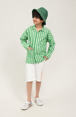 Striper Oversized Shirt - BWS700125