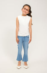 Sleeveless Funnel Neck Shirt - GKT701125