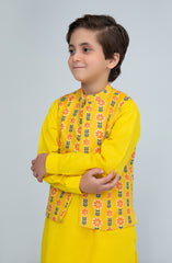 Printed Waist Coat 3Pc Infant