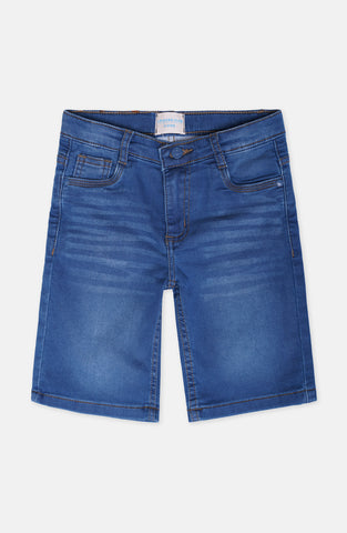 Terry Denim Shorts