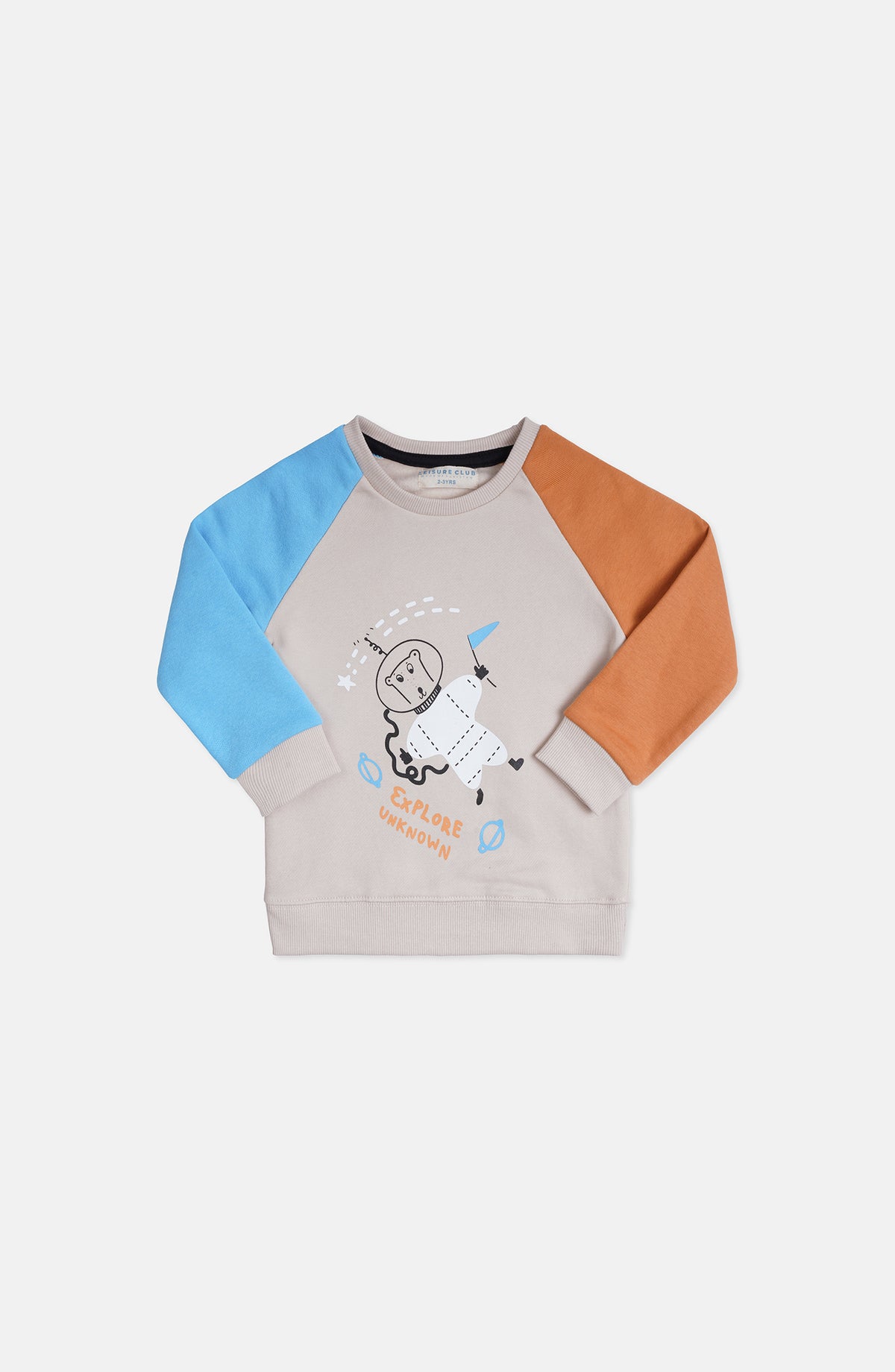 Color Block Space Sweatshirt