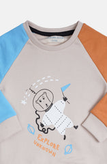 Color Block Space Sweatshirt