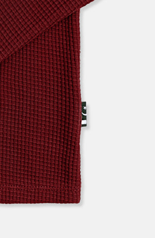 Basic Mockneck In Waffle Knit