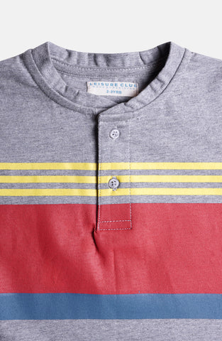 Striper Henley Tee