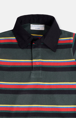 Striper Print Polo