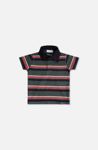 Striper Print Polo