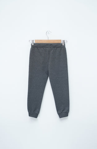 Basic Charcoal Melange Trouser