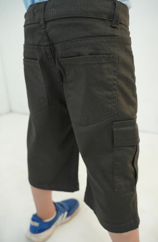 PRINTED CARGO SHORTS