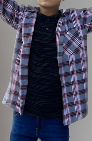 Infant Boys Plaid Shirt