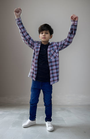 Infant Boys Plaid Shirt