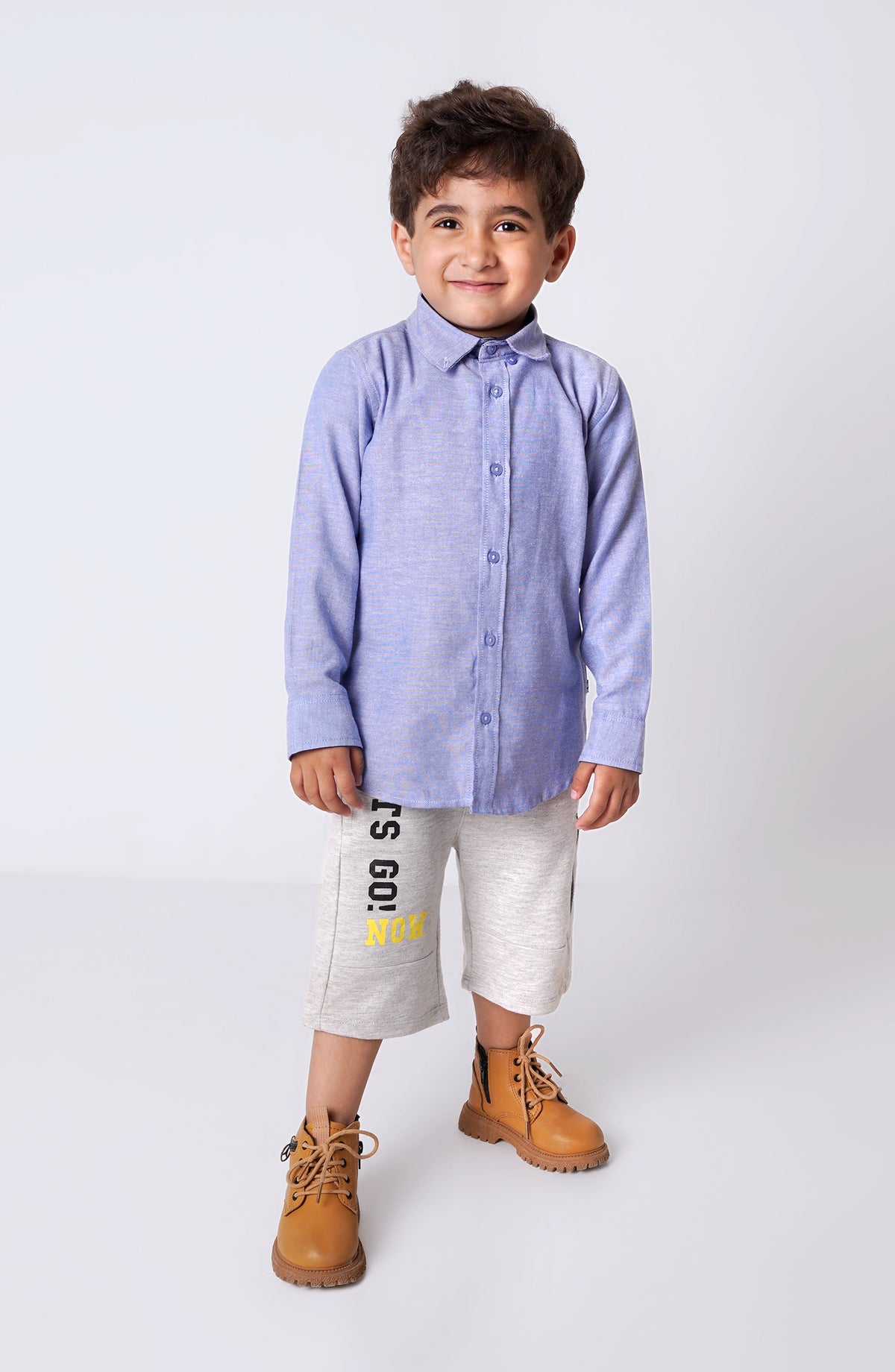 Infant Boys Button Down Basic