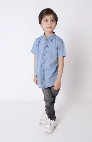 Infant Boys H/S Denim Shirt