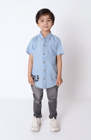 Infant Boys H/S Denim Shirt