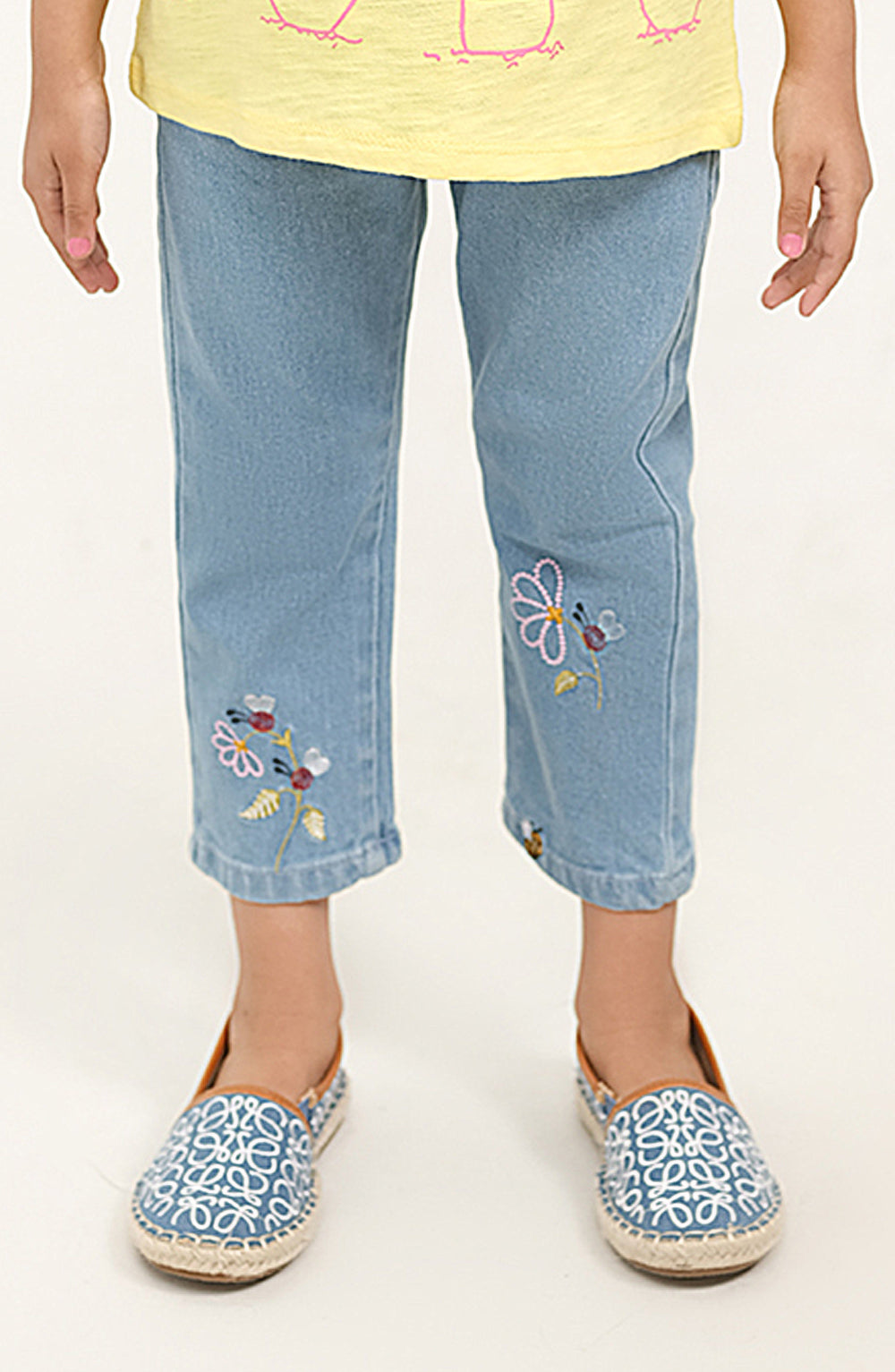 Embroidered Denim Pant - IGD700125