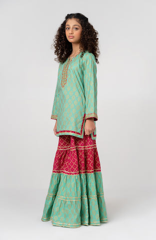 Angoori Kurta Gharara