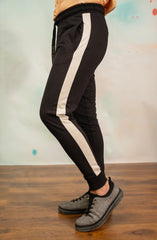 Knit Joggers With Contrast Pan