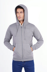 Zip Front Fleece  Hoodie