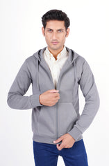 Zip Front Fleece  Hoodie