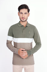 Color Block Polo Tee