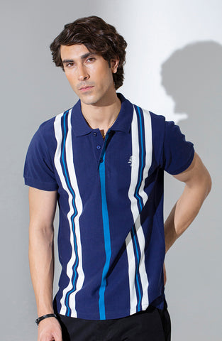 Striped Polo Tee