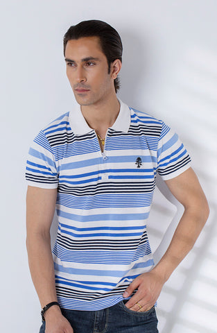 Nautical Strpes Polo Tee