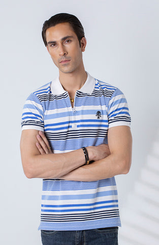 Nautical Strpes Polo Tee