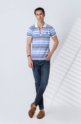 Nautical Strpes Polo Tee