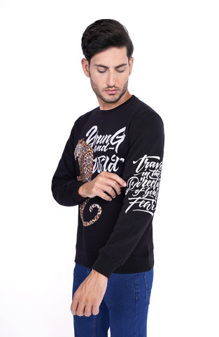 Printed Sweat In Black