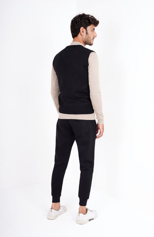 V Neck Sleeveless Sweater