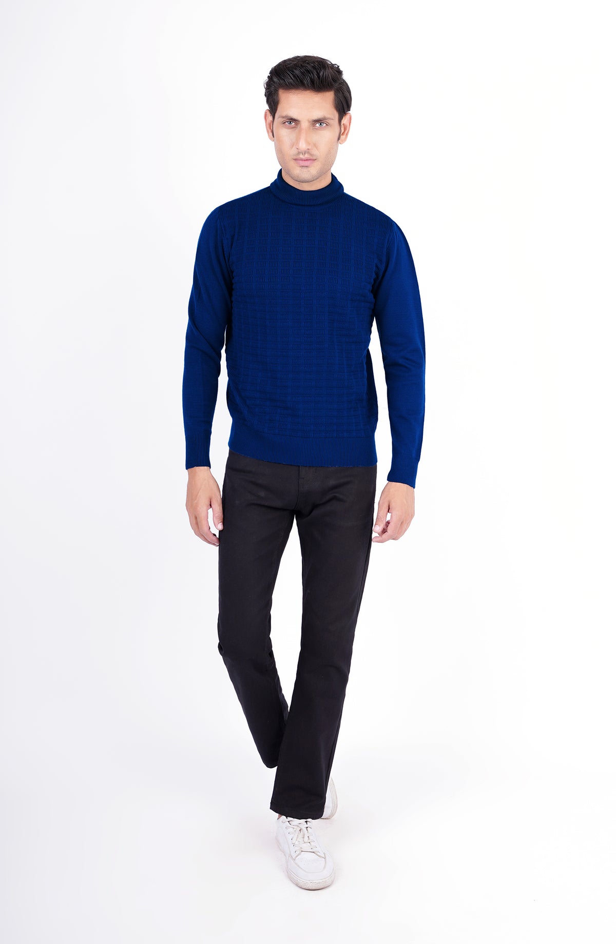 Jacquard Roll Neck Jumper