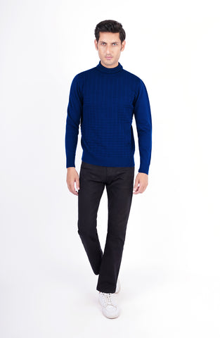 Jacquard Roll Neck Jumper