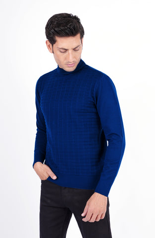 Jacquard Roll Neck Jumper