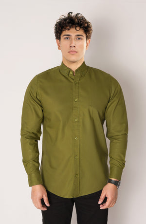 TWW034421-COLLARED LONG SHIRT – Leisure Club Official