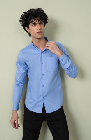 Sky Popline Full Sleeve Shirt