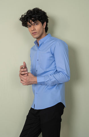 Sky Popline Full Sleeve Shirt