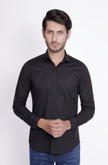 Collar Shirt In Popline