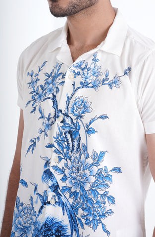 Pheasant Printed Hawain Shirt