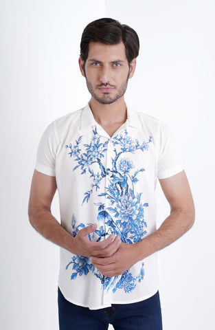 Pheasant Printed Hawain Shirt