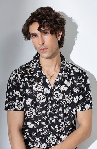 Floral Printed Huwaiin Shirt