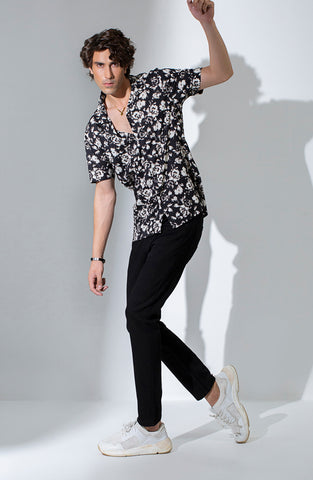 Floral Printed Huwaiin Shirt