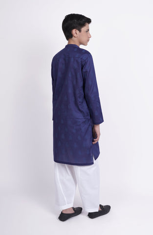 Screen Printed Boys Kurta