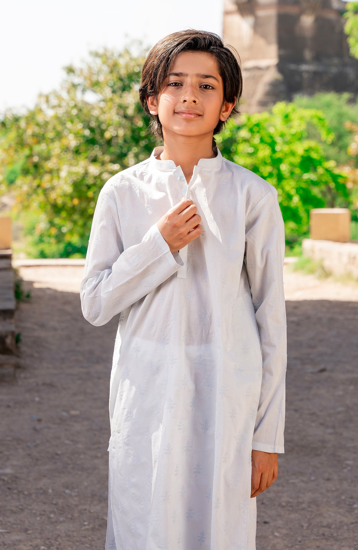 Boys Shiffili Emb Kurta