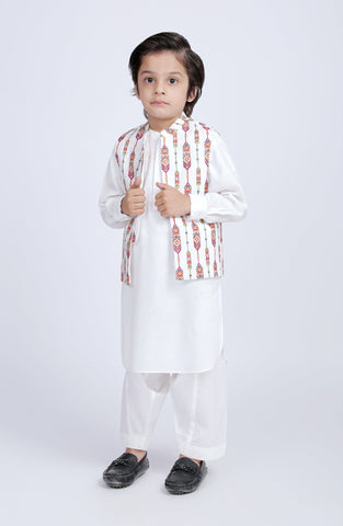 Embroidered Waistcoat 3Pc Suit