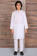 Band Collar Jacquard Kurta